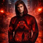 RED PROTOCOL – Bluza z kapturem Oversize - obrazek 4