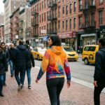 LIQUID NEON – Damska bluza z kapturem - obrazek 4