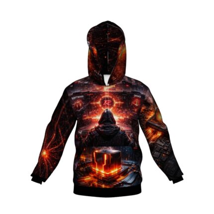 DATA CORE – Bluza z kapturem Oversize