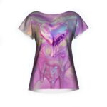 CANDY HEART DRIP T-shirt Damski