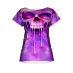 COSMIC DRIP SKULL T-shirt Damski