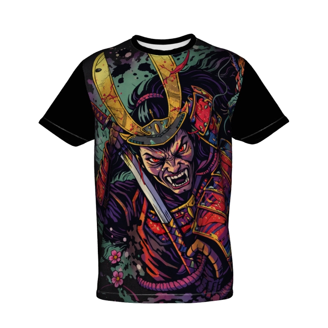 DEMON SHOGUN Męski T-Shirt Sportowy DEMON SHOGUN Męski T-Shirt Sportowy - obrazek 1