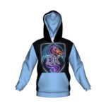 ELECTRIC DRAGON RIBBON Bawełniana bluza z kapturem