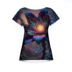 NIGHT GARDEN Koszulka damska typu butterfly