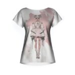 PORCELAIN ANGEL Koszulka damska typu butterfly