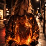 EMBER AURA – Damska bluza Crewneck - obrazek 6