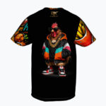 CHICKEN BOSS Męski T-Shirt Sportowy - obrazek 3