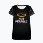 NOT PERFECT Koszulka damska z szerokim dekoltem