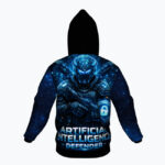 AI DEFENDER Bluza męska z kapturem - obrazek 2