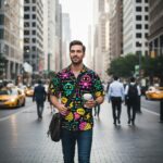 AI BEACH MODE Koszula Hawajska - obrazek 7