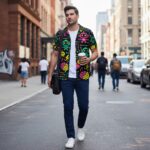 AI BEACH MODE Koszula Hawajska - obrazek 8