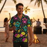 AI BEACH MODE Koszula Hawajska - obrazek 2