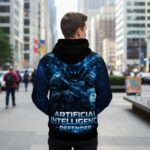 AI DEFENDER Bluza męska z kapturem - obrazek 6