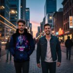 AI DEFENDER Bluza męska z kapturem - obrazek 3