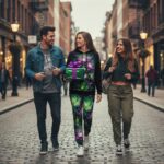 ASTRAL LOTUS WAVE Damskie Spodnie Dresowe - obrazek 5