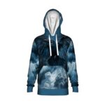 BLUE URBAN RAVEN Bluza męska z kapturem