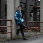 BLUE URBAN RAVEN Bluza męska z kapturem - obrazek 2