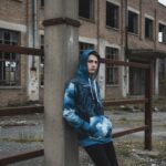 BLUE URBAN RAVEN Bluza męska z kapturem - obrazek 4