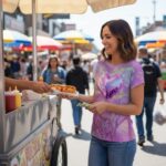 CANDY HEART DRIP T-shirt Damski - obrazek 5