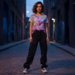 CANDY HEART DRIP T-shirt Damski - obrazek 2