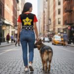 CHAOS MOOD Koszulka damska z szerokim dekoltem - obrazek 3