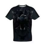 CITY RAVEN Męski T-Shirt Sportowy