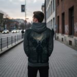 DARK URBAN RAVEN Bluza męska z kapturem - obrazek 5