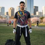 DEMON SHOGUN Męski T-Shirt Sportowy - obrazek 3