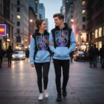 ELECTRIC DRAGON RIBBON Bawełniana bluza z kapturem - obrazek 2