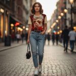 GLAM PIG Koszulka damska z szerokim dekoltem - obrazek 4