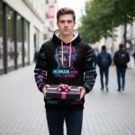 HUMAN STIL BETA Bluza męska z kapturem - obrazek 4