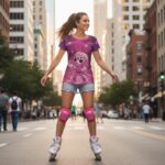 KAWAII SLASHER Koszulka damska typu butterfly - obrazek 5