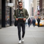 LOW BATTERY MODE Męski T-Shirt Sportowy - obrazek 5
