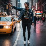 LOW BATTERY MODE Męski T-Shirt Sportowy - obrazek 3