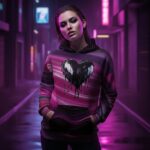 MIDNIGHT DRIP HOODIE Damska Bluza z kapturem - obrazek 5