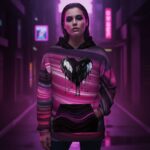 MIDNIGHT DRIP HOODIE Damska Bluza z kapturem - obrazek 6