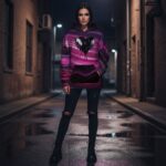 MIDNIGHT DRIP HOODIE Damska Bluza z kapturem - obrazek 7