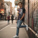 MIDNIGHT SAKURA Koszulka męska - obrazek 3