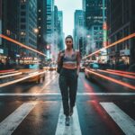 NIGHT QUILL Top sportowy damski - obrazek 5