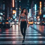 NIGHT QUILL Top sportowy damski - obrazek 7