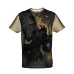 NIGHT RAVEN Męski T-Shirt Sportowy