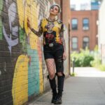 REBEL NOISE Koszulka damska typu butterfly - obrazek 2