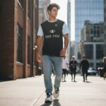 SEE YOU Męski T-Shirt Sportowy - obrazek 7