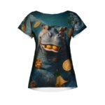TROPIC HIPPO Koszulka damska typu butterfly