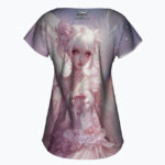 PORCELAIN ANGEL Koszulka damska typu butterfly - obrazek 3