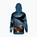 BLUE URBAN RAVEN Bluza męska z kapturem - obrazek 3