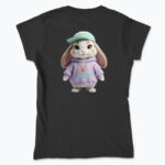 CUTE BUNNY Koszulka damska - obrazek 2