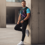 CYBER WARRIOR Męski T-Shirt - obrazek 4