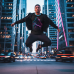 CYBER WARRIOR Męski T-Shirt - obrazek 5