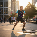 CYBER WARRIOR Męski T-Shirt - obrazek 7